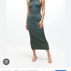 Rhythm Olina Ribbed Knit Midi Dress